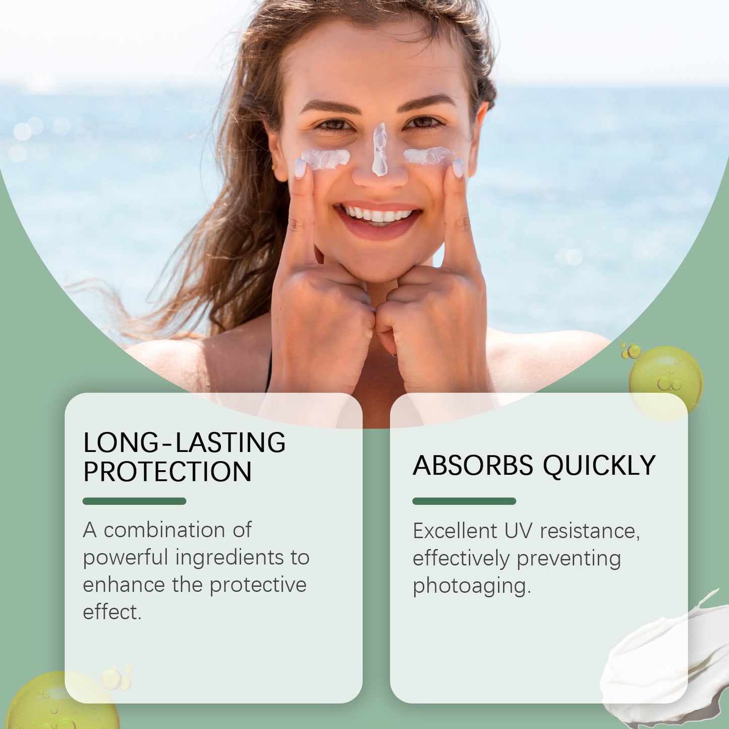UV Protection Body Cream SPF 60g Sunscreen for Summer Skin Care