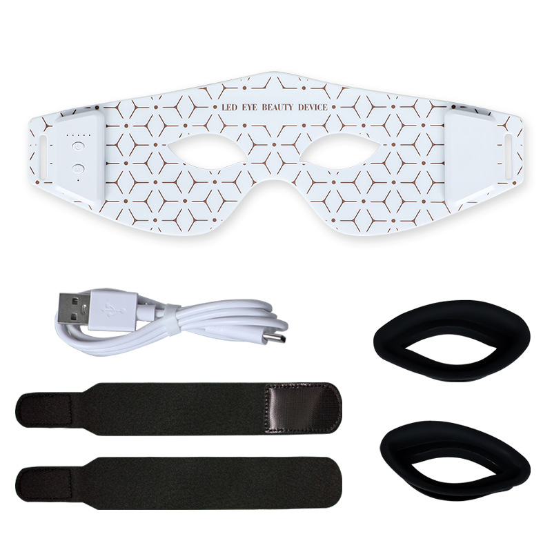 Wireless Rechargeable LED Eye Massager with Infrared Light Therapy