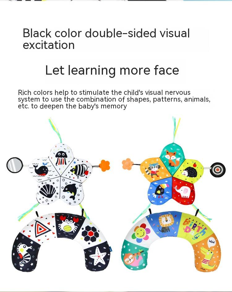 Baby U-Shaped Learning Pillow for Infants - Soft Polyester Fiber Support