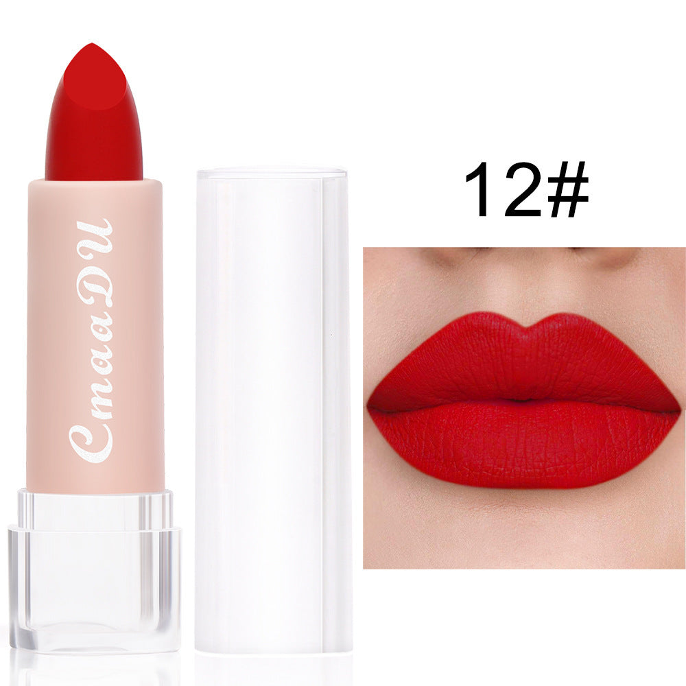 Matte Moisturizing Waterproof Lipstick - Color Variety, 15 Shades