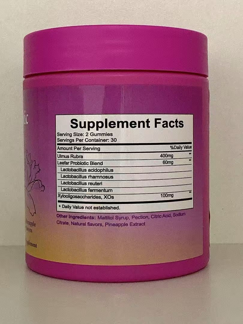 Women's Probiotic Gummies - Digestive Health Supplement, 60 Pieces