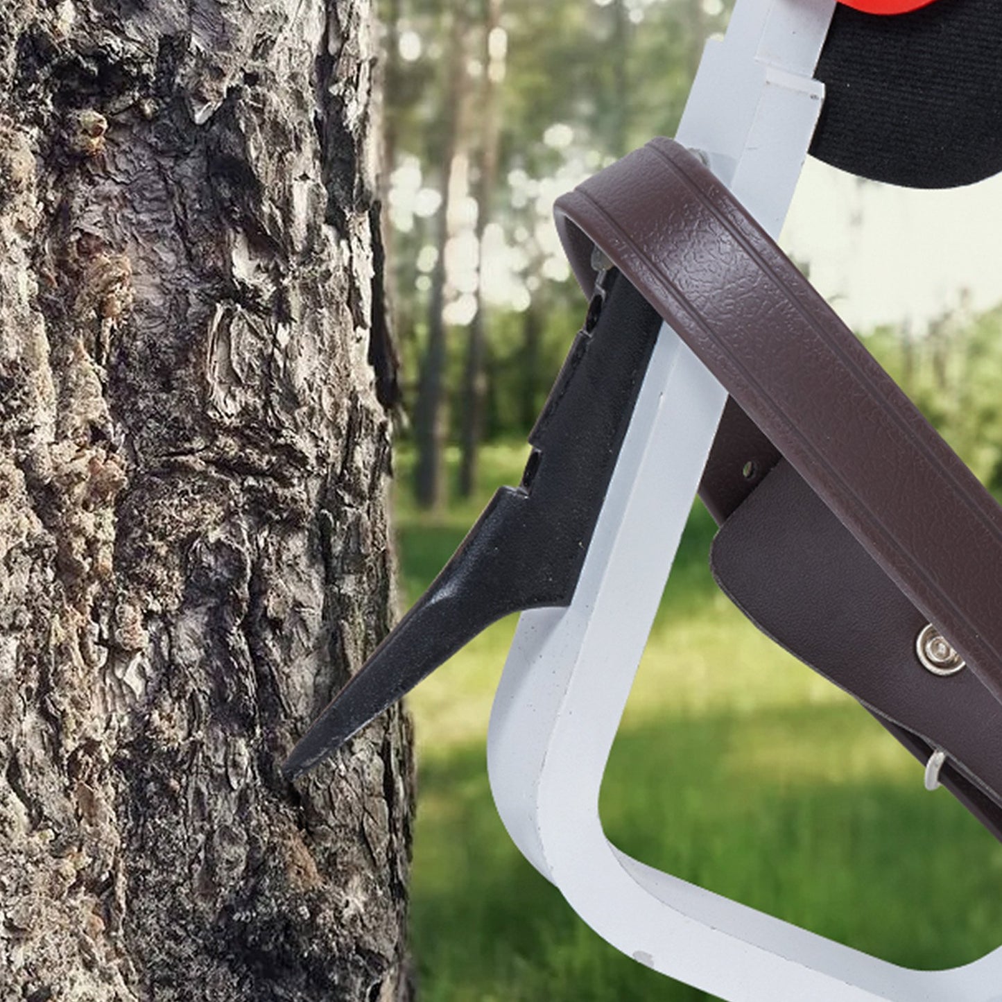Tree Climbing Spikes for Arborist Tree Maintenance Aluminum Gear Red