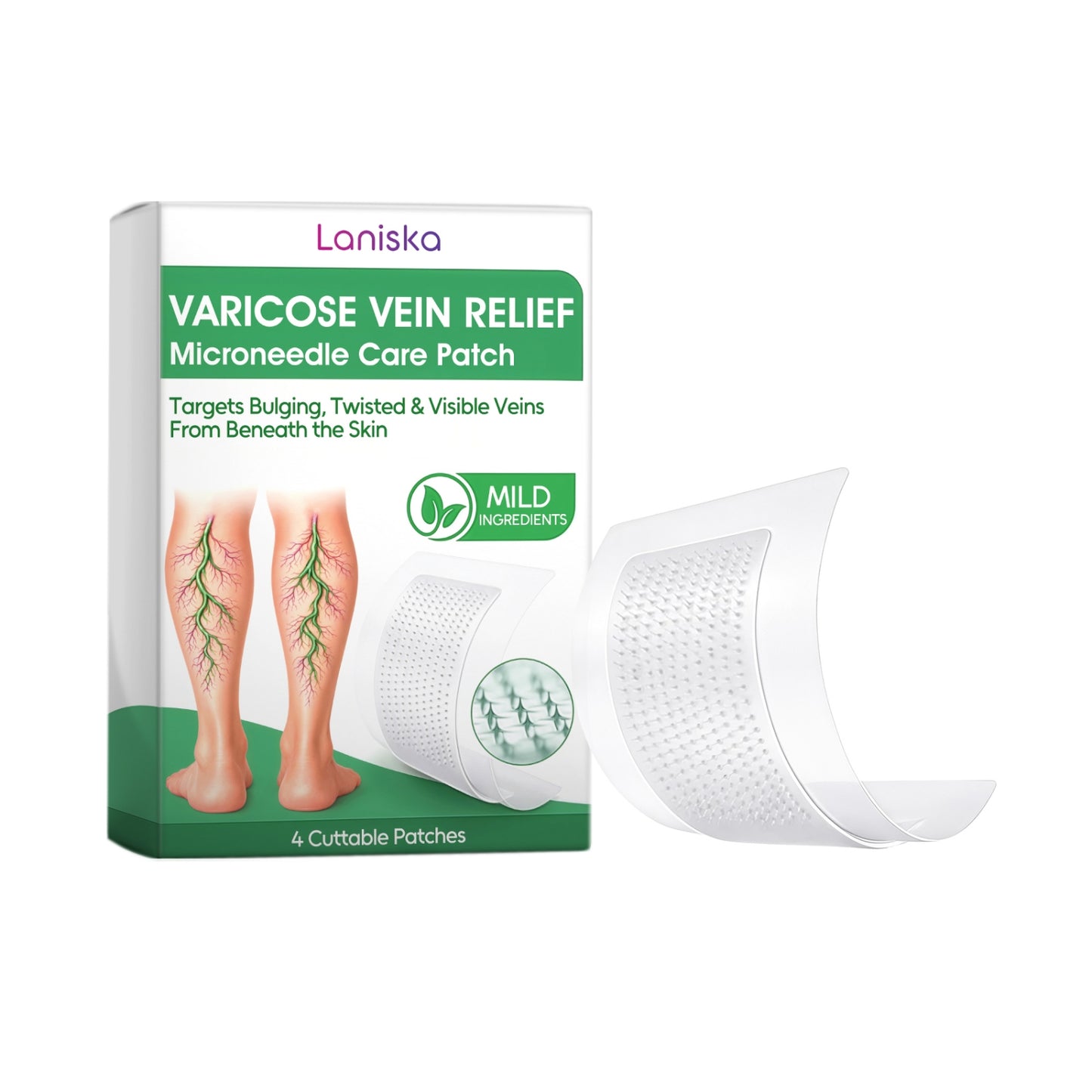 Micro-Acupuncture Patch for Leg Relief - 4 Pack, Soothing Skin Care