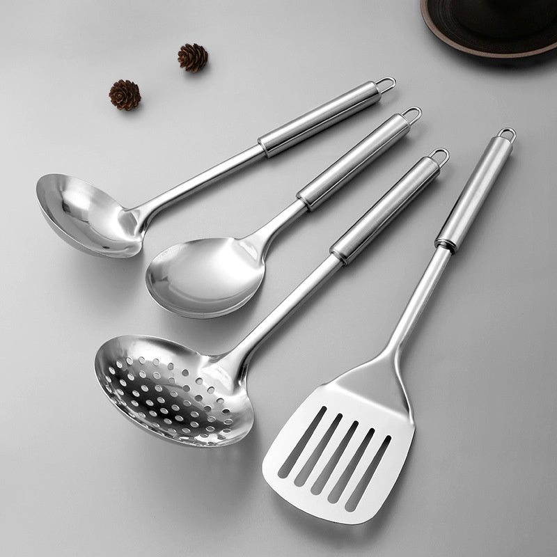 Stainless Steel Kitchen Utensils Set with Magnetic Handles - Multiple Sizes