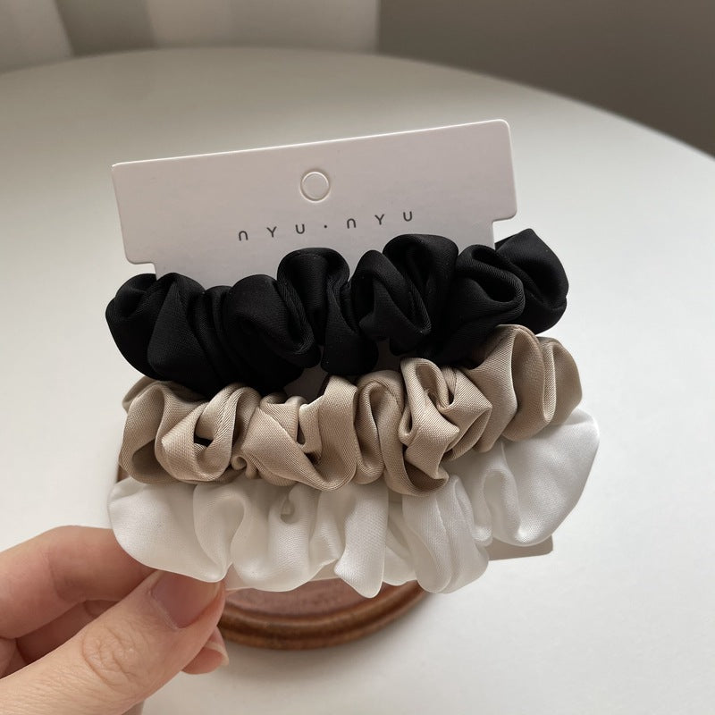 Silky Satin French Hair Ties Set - Elegant Hair Accessories
