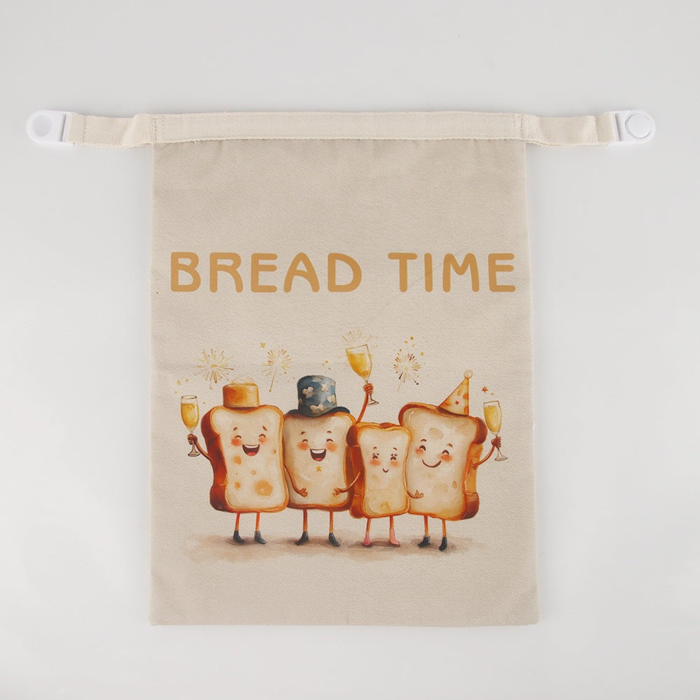 Reusable Beeswax Bread Bag Double Layer Eco-Friendly Storage Bag