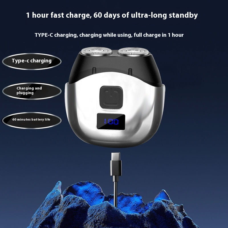 Rechargeable Double-Head Electric Shaver
