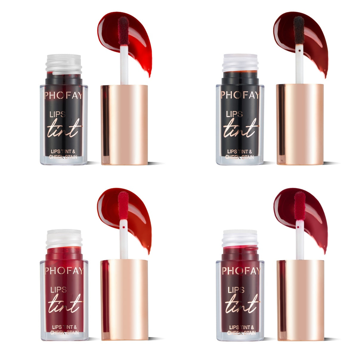 Long-Wearing Hydrating Lip and Cheek Tint - Multi-Use Liquid Stain