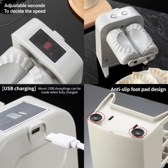Automatic Dumpling Maker Machine - Easy Kitchen Dumpling Tool, White