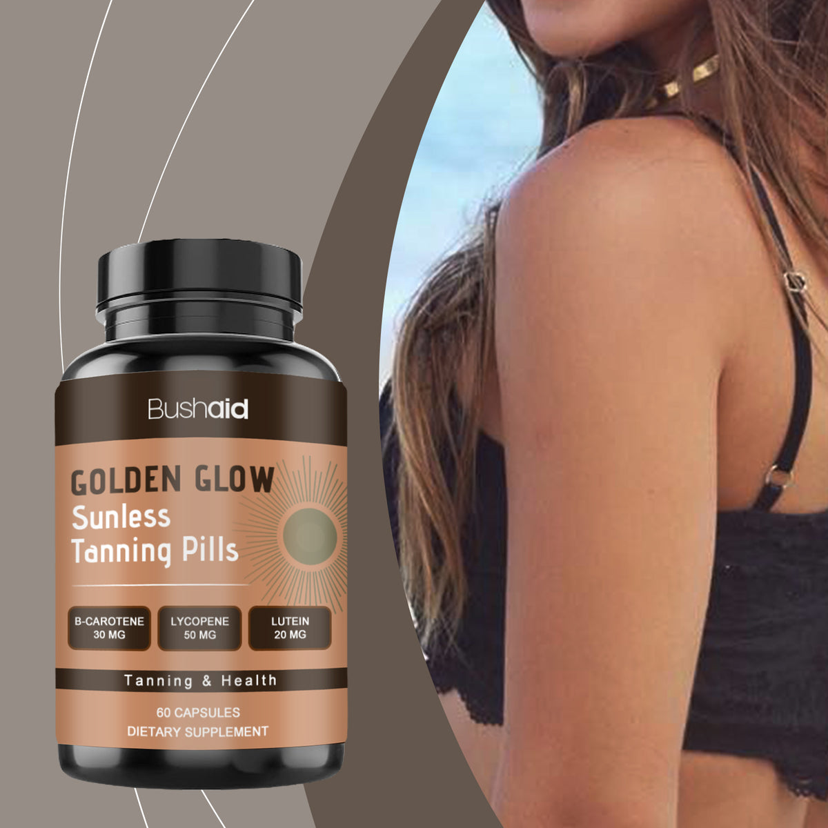 Tanning Capsules Oral 60pcs - Skin Brightening & Fast Absorption