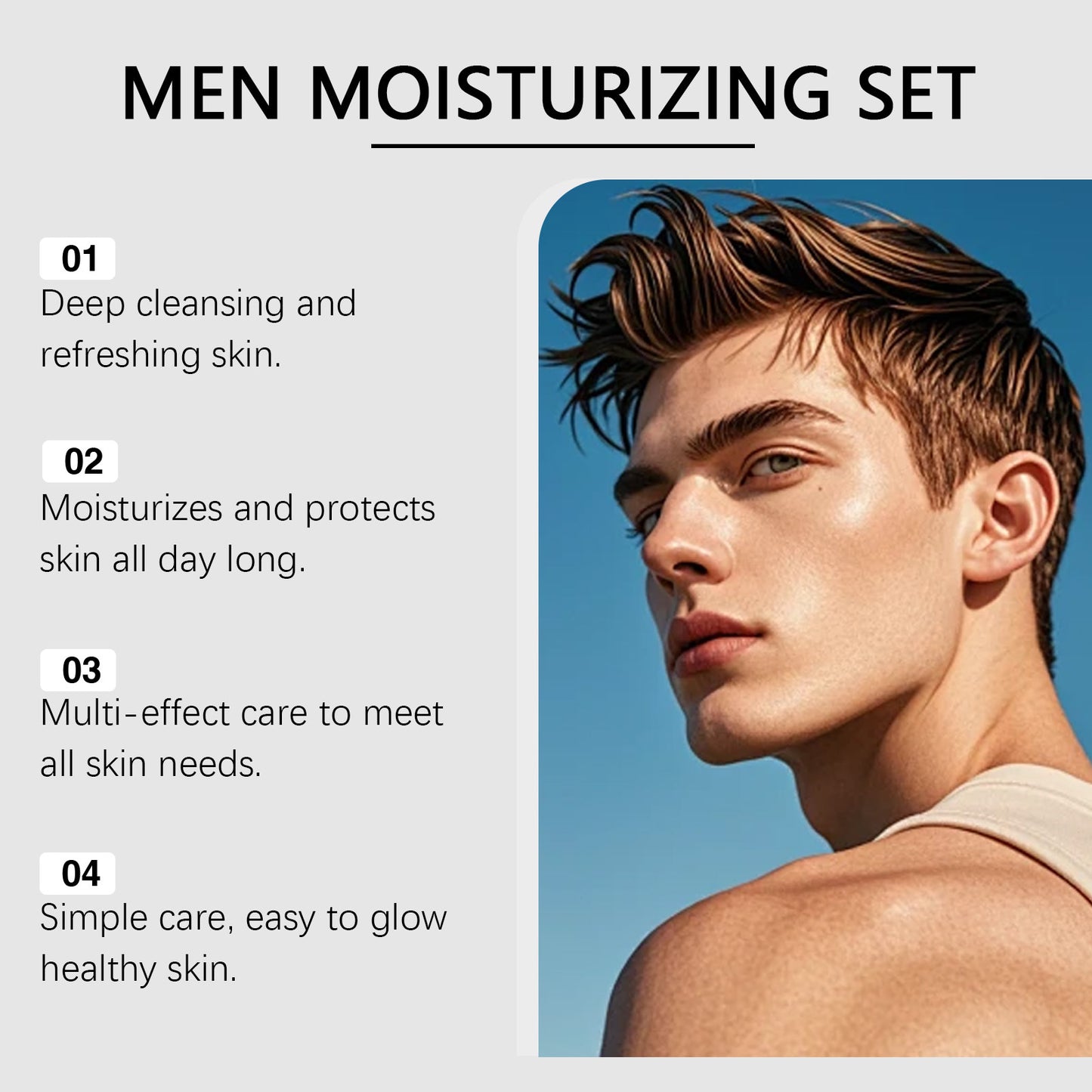 Men's Moisturizing Body Care Set - Soothing & Hydrating Skin Products