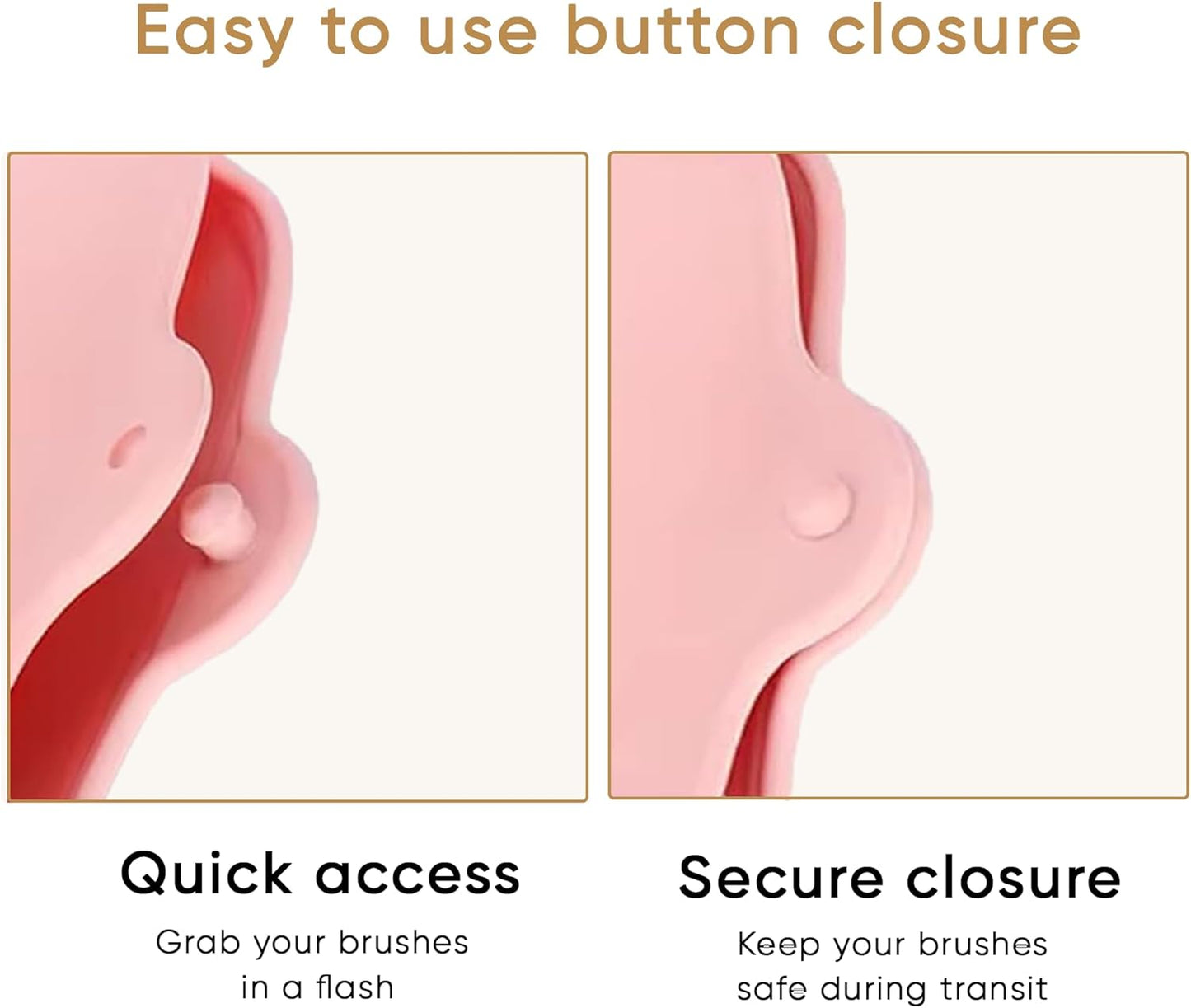 Travel Makeup Brush Holder, Beauty Blender Holder ,Silicone Make Up