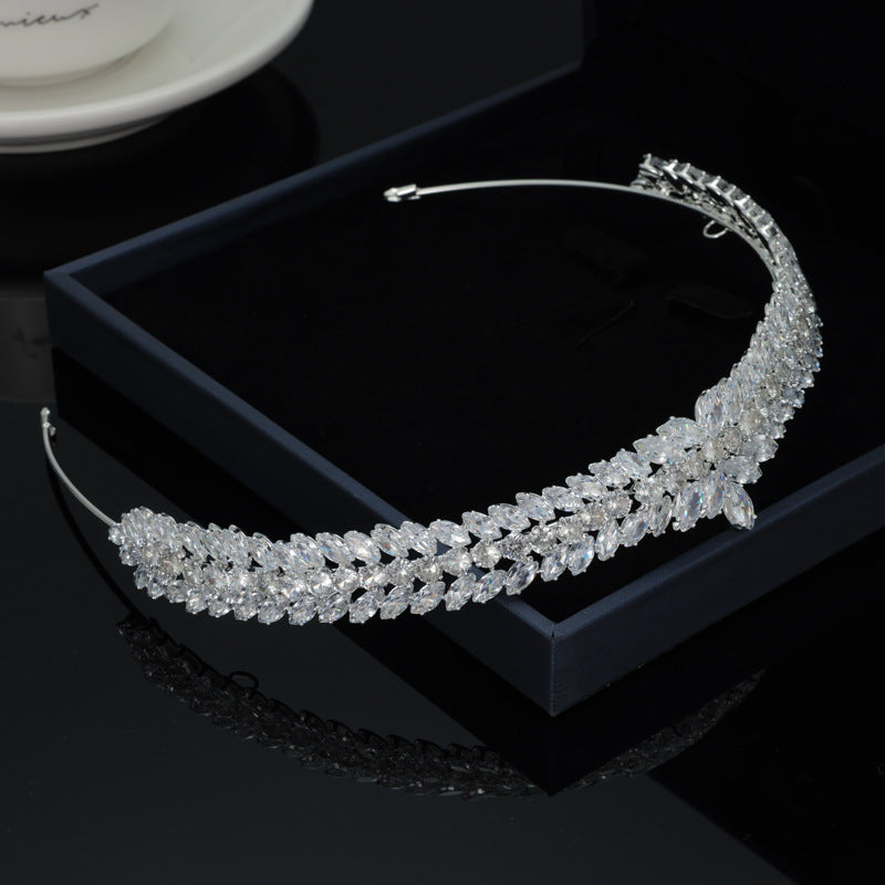 Zircon Crown Wedding Bride Hair Band - GSTG 004