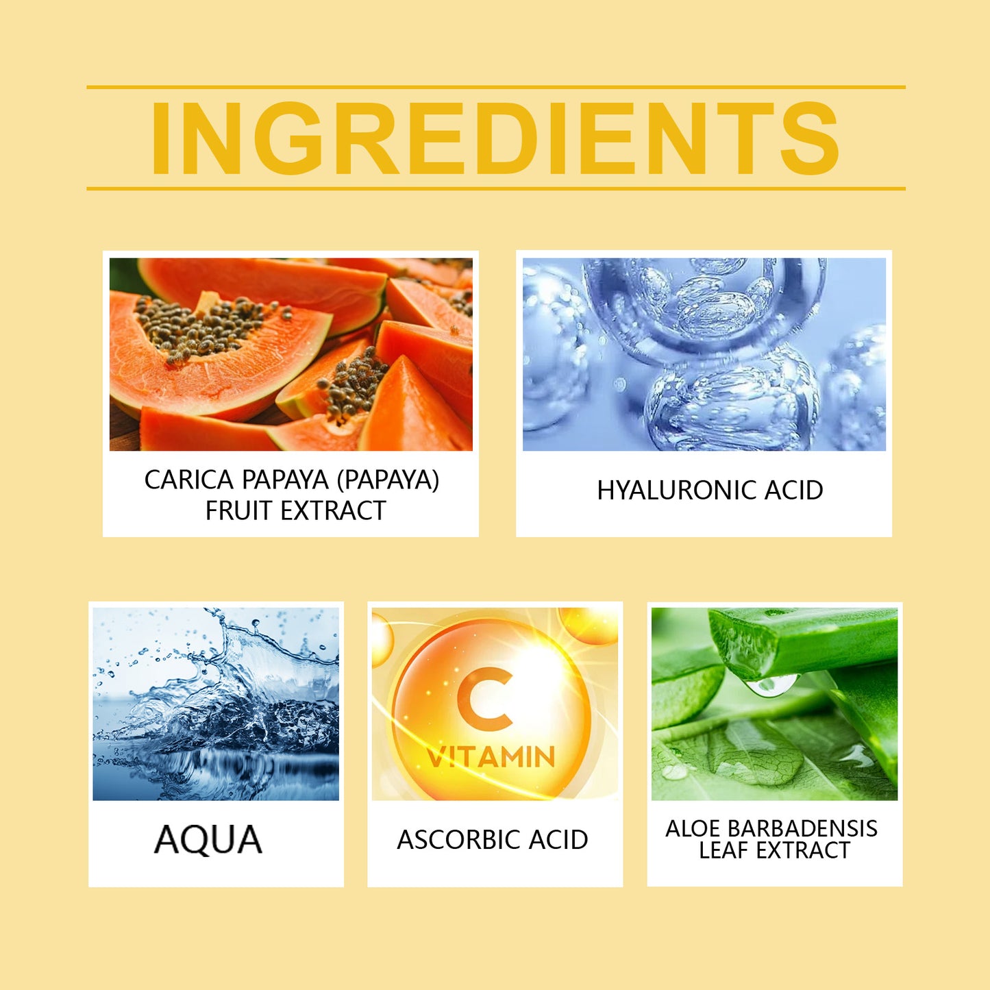 Vitamin C Facial Serum - Hydrating & Brightening Skin Care Essence (30ml)