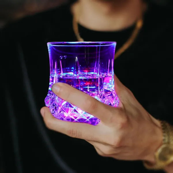 Light Up Shot Glasses - Multicolor LED Drinking Cups (2 Pack)