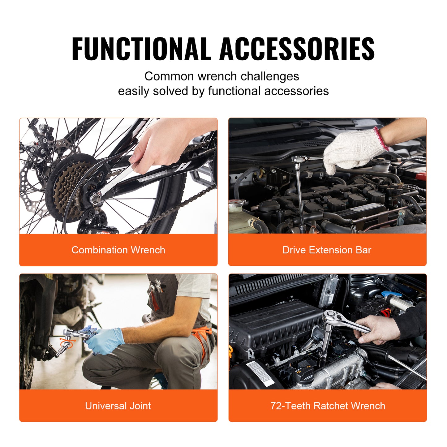 205-Piece Mechanic Tool Set with Sockets Wrenches & Storage Case