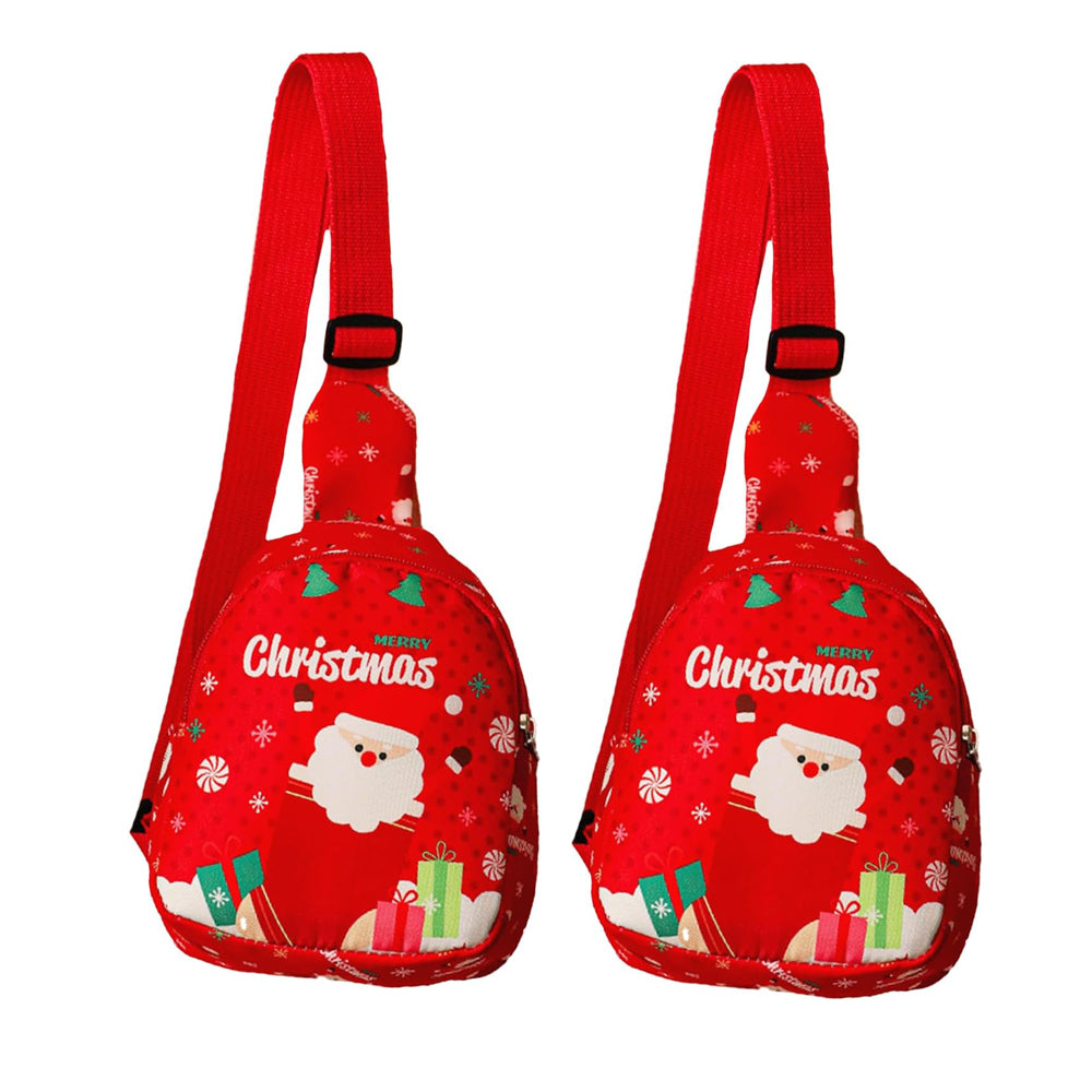 Christmas Sling Backpack Purse - Festive Gift Bag for Holidays