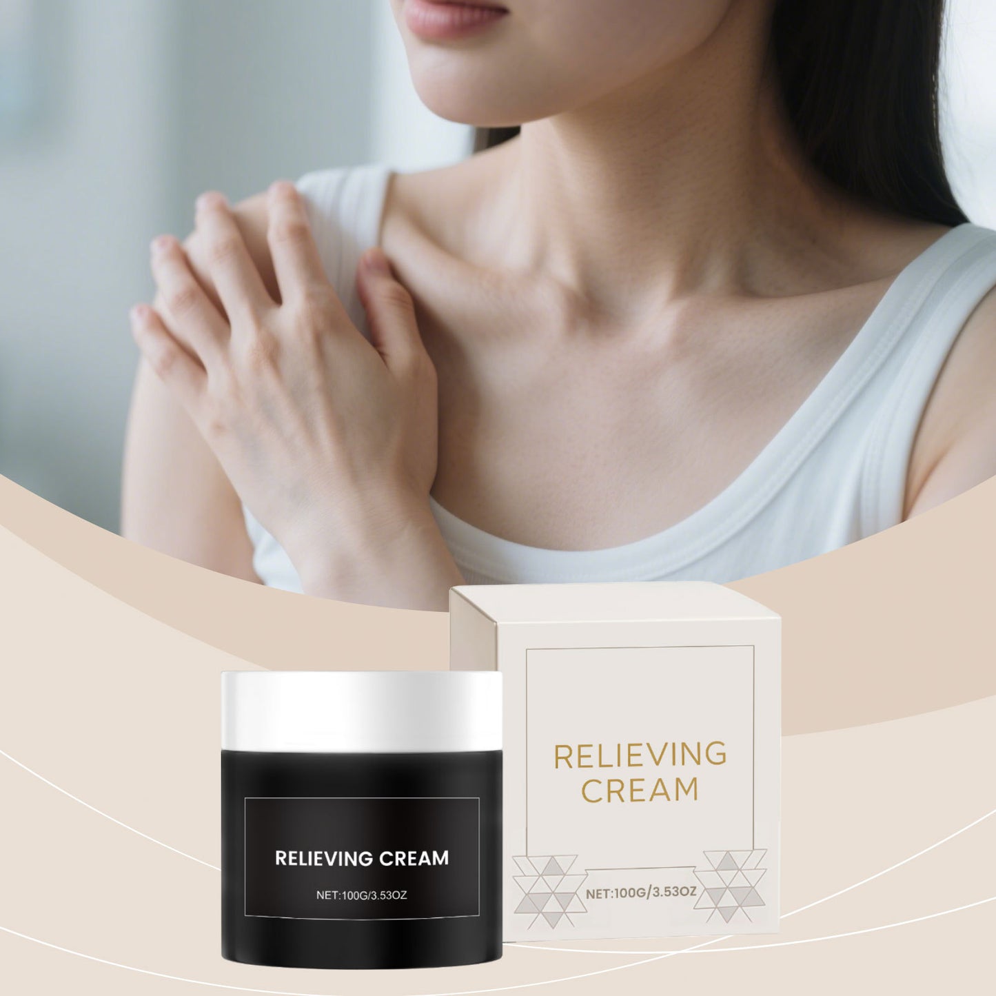 Herbal Soothing Face Cream - Hydrating Skin Care for Sensitive Skin 100g