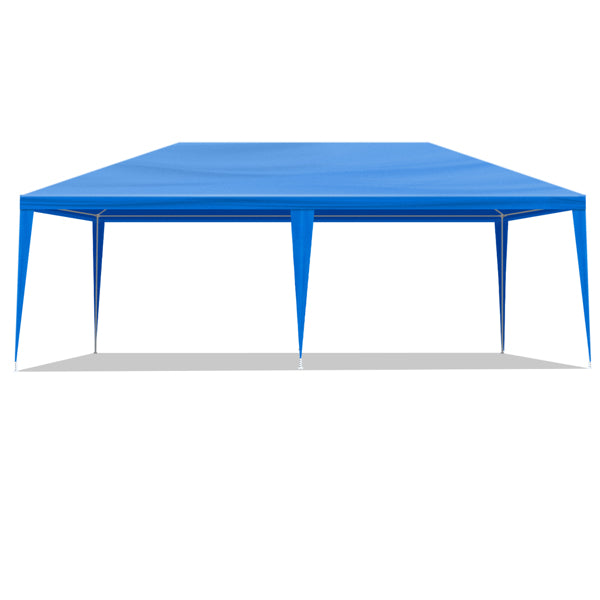 10x20 Outdoor Party Tent with Removable Sidewalls - Blue