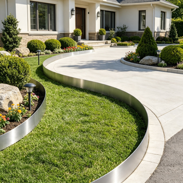 5-Pack Heavy Duty Galvanized Steel Garden Edging 39x4 Inches Flexible Border for Flower Beds & Pathways
