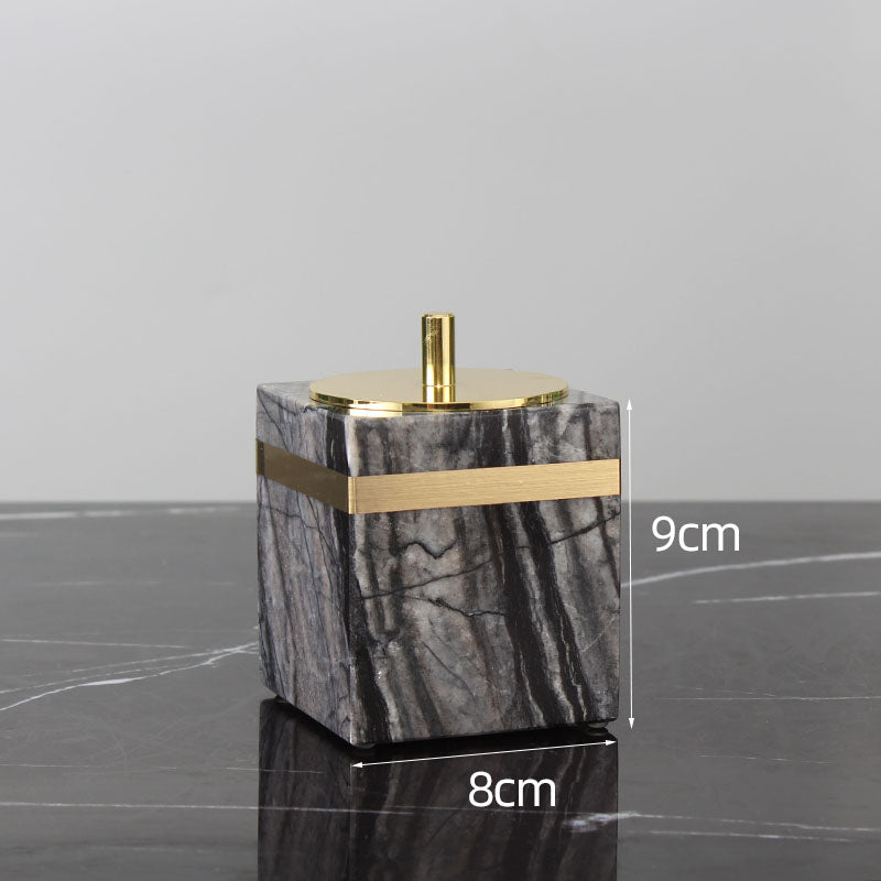 Marble Five-Piece Luxury Bathroom Wash Set – Simple Upgraded Home Storage Organizer