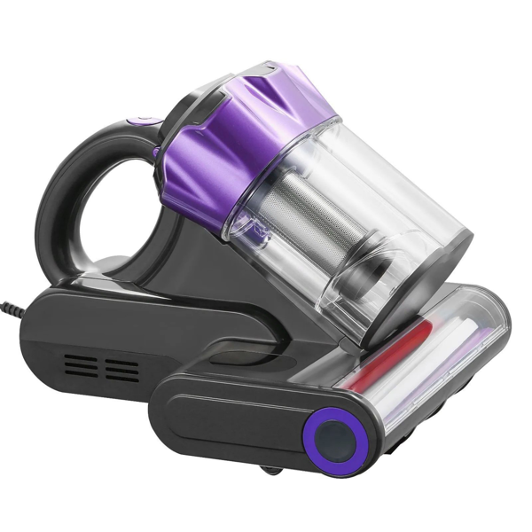 550W Handheld Mattress Vacuum Cleaner with HEPA Filter & Hot Air - Gray