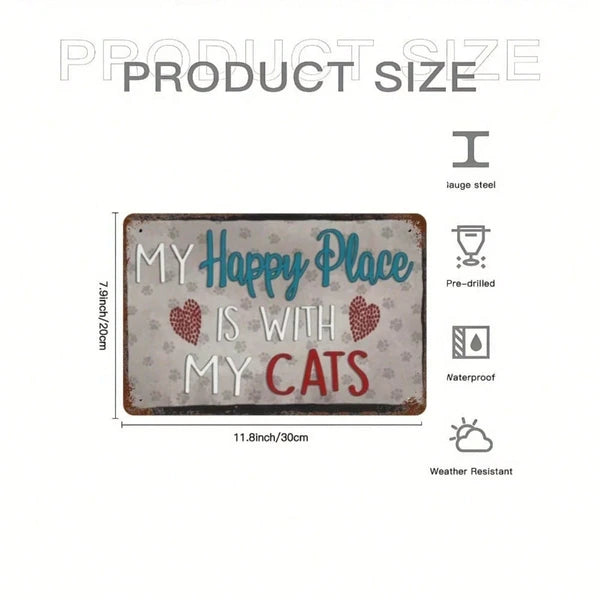 Metal Tin Wall Decoration Sign - 20 cm x 20 cm