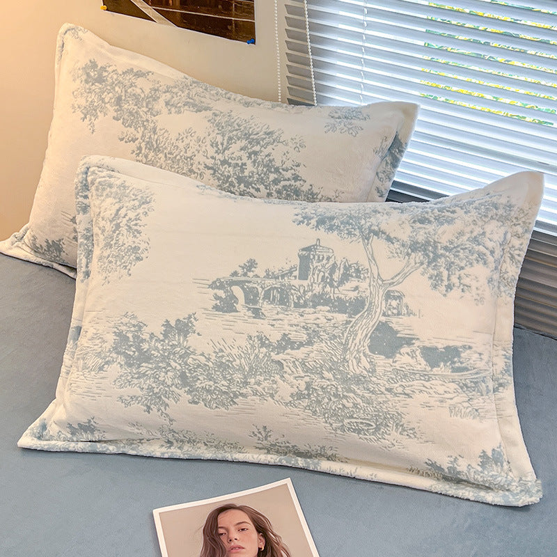 Extra-Thick Milk Velvet Pillowcases - Soft Home Textiles, 1 Pair