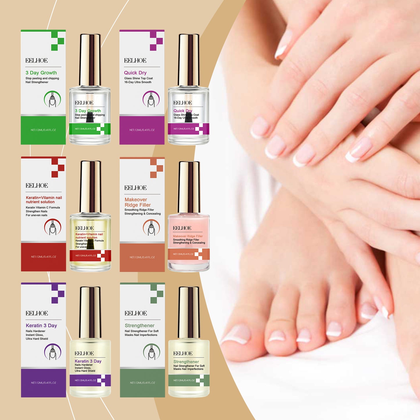 Nail Repair & Strengthening Care Oil - 12ml Moisturizing Treatment