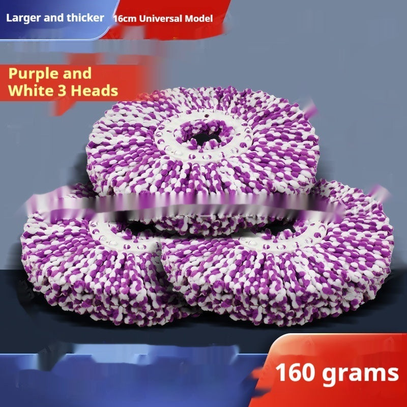Extra Thick Rotating Mop Head Refill for Spin Mops - Universal Round Design