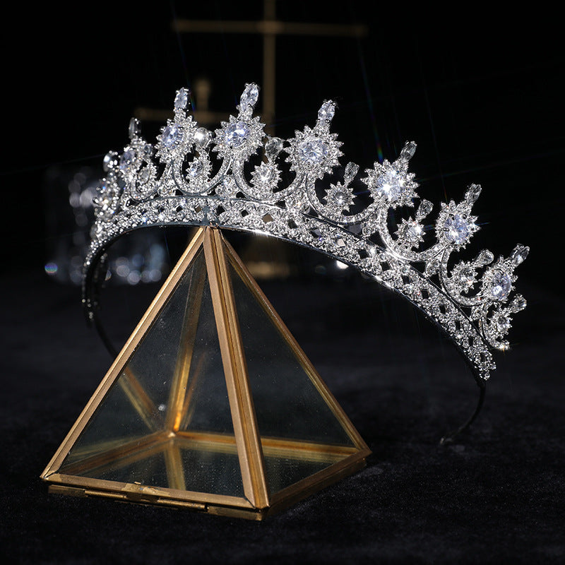 Zircon Crown Headband - Wedding Hair Accessory
