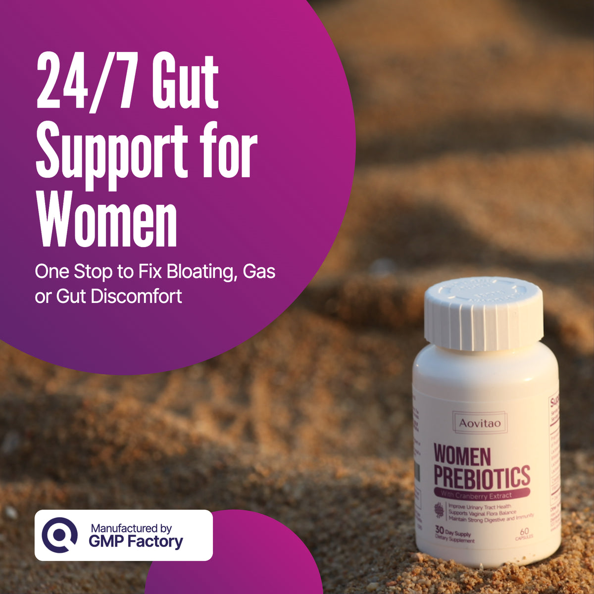 Women's Probiotic Capsules - 60 Billion CFU pH Balance & Digestive Support