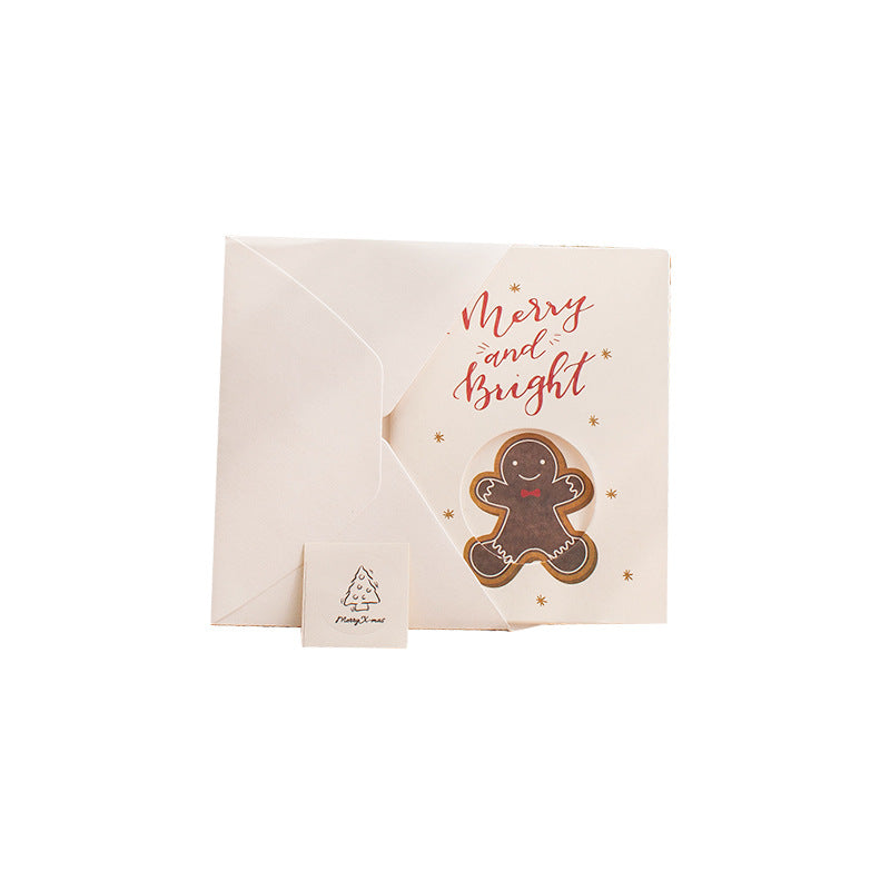 Festive Christmas Greeting Card Set with Envelopes and Stickers - Three Fold Holiday Card Collection
