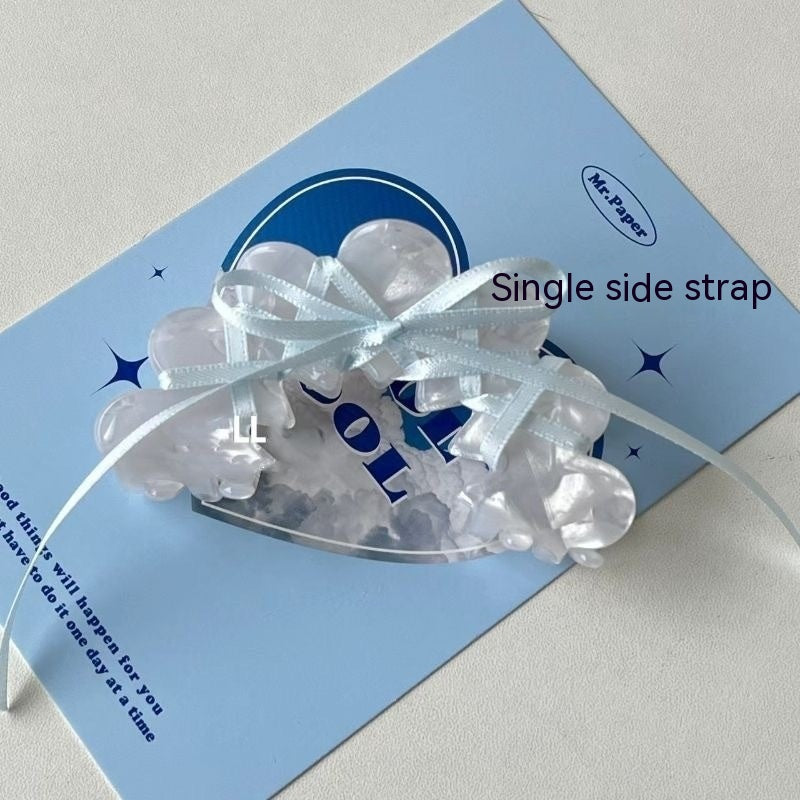 Ballet Ribbon Bow Barrette - Korean Style Acrylic Hair Clip