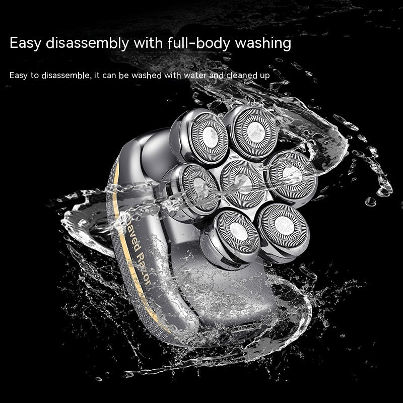 Rechargeable Electric Hair Clipper - 8W Brushed Motor, LED Display