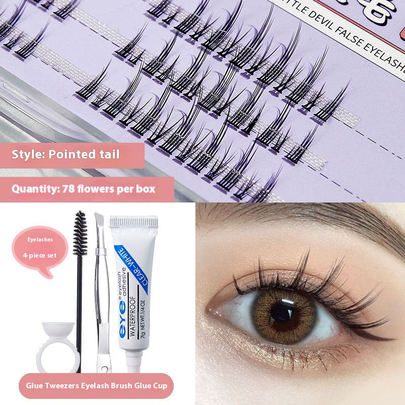 Mermaid Tassel False Eyelashes - Easy to Use 3D Cluster Grafting Curling Style