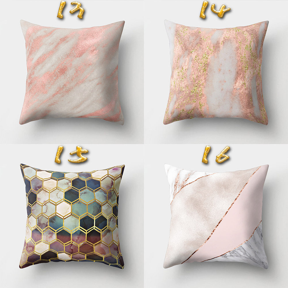 Cartoon Pattern Pillow Cover - Polyester Cushion Cover for Sofa & Home Decor