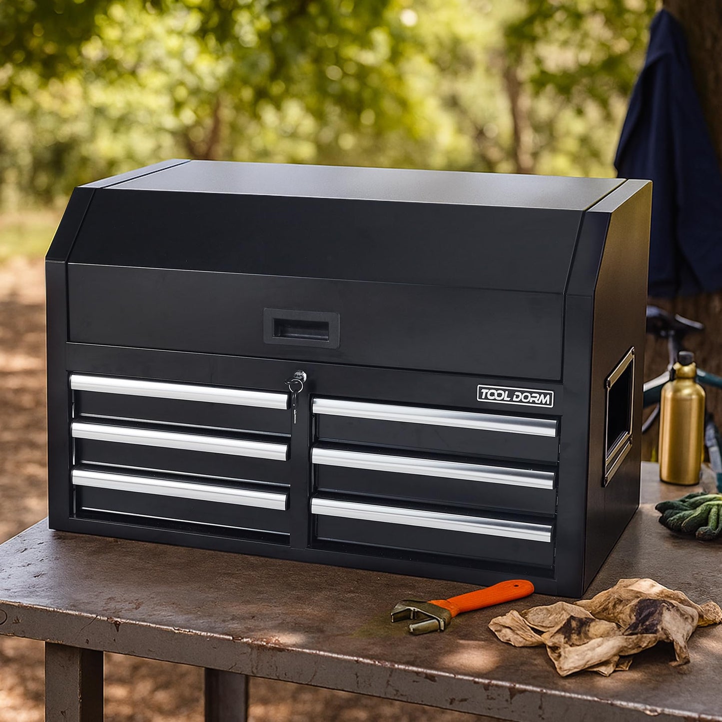 36-Inch 6-Drawer Tool Storage Cabinet with Wheels - Stackable Steel Chest