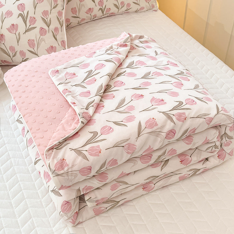 Summer Dormitory Single Cool Feeling Quilt - Multiple Sizes & Patterns