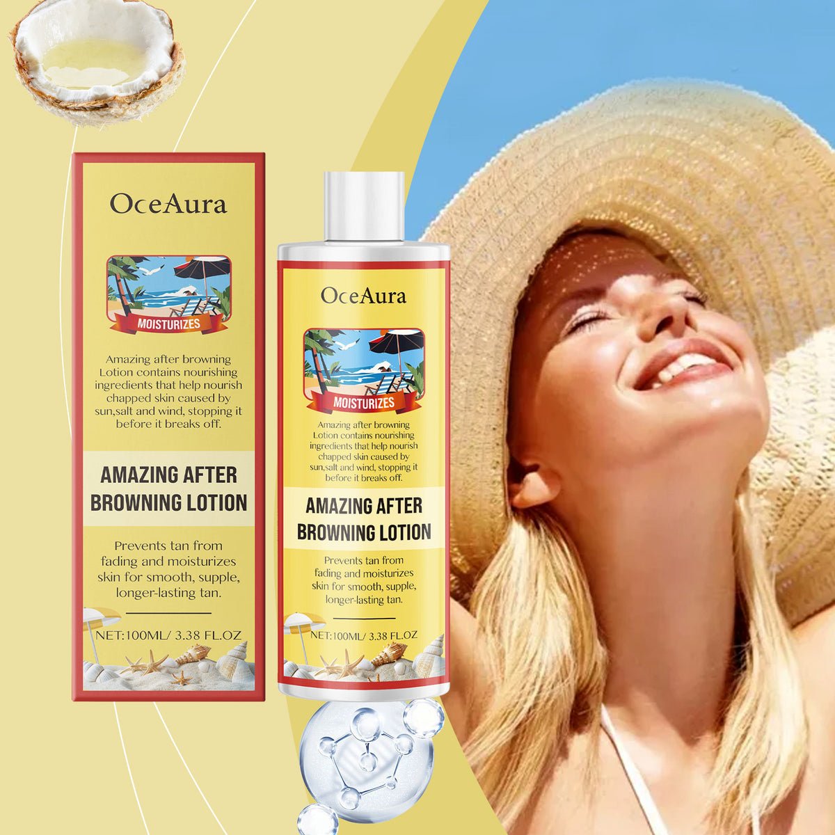 Black Body Care Lotion Wheat Skin Color