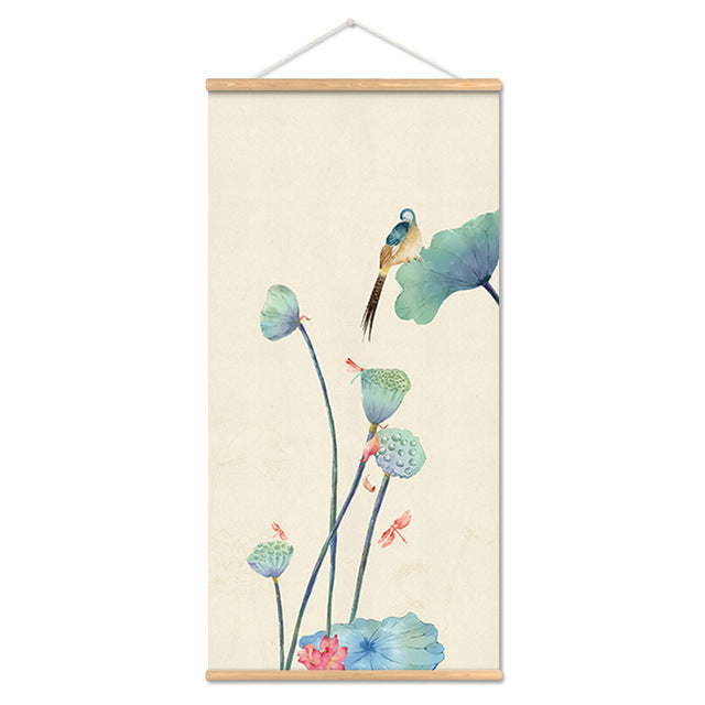 Modern Landscape Wall Art Mural Canvas for Home Decor – Frameless Fabric Painting