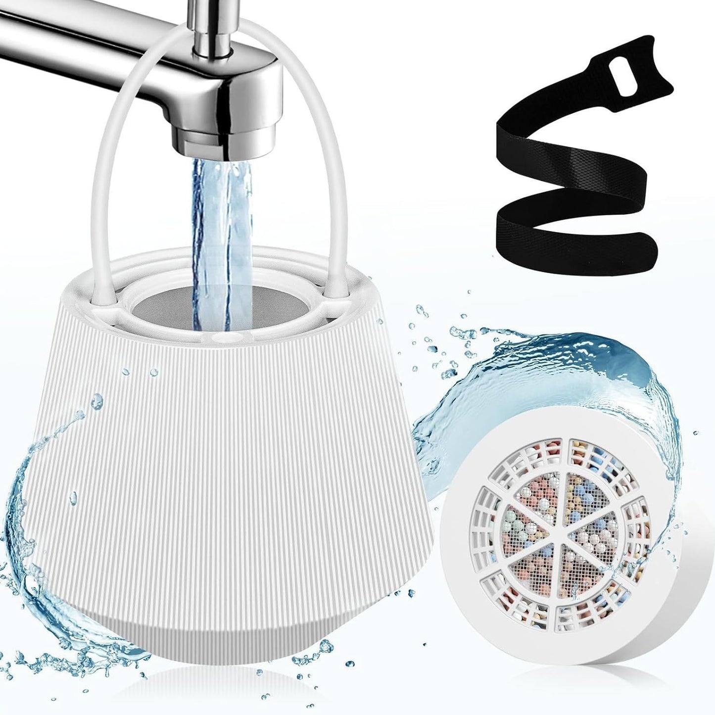 Universal Hanging Bathtub Water Purifier - Water Softening and Chlorine Removal