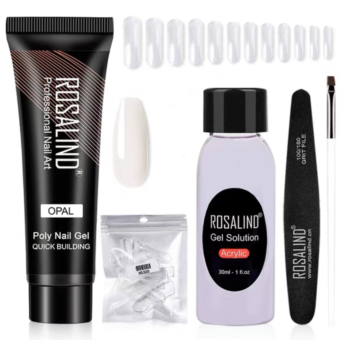 Poly Nail Gel Extension Kit for Manicure