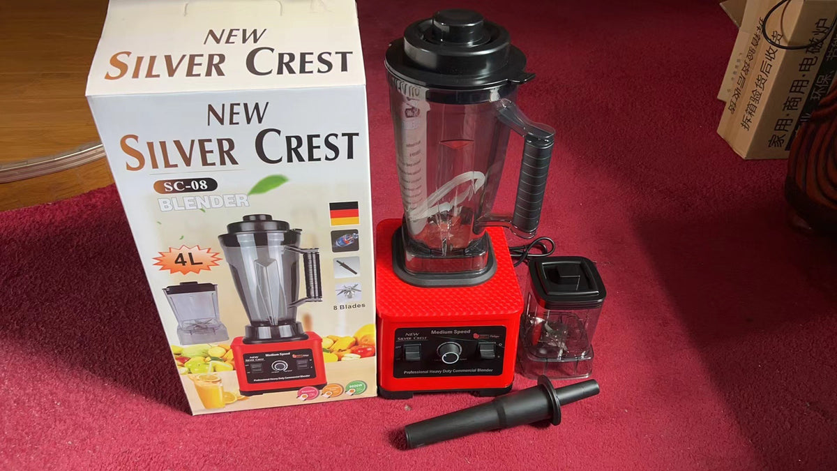 Large Capacity High-Speed Food Processor Blender 4L Kitchen Mixer