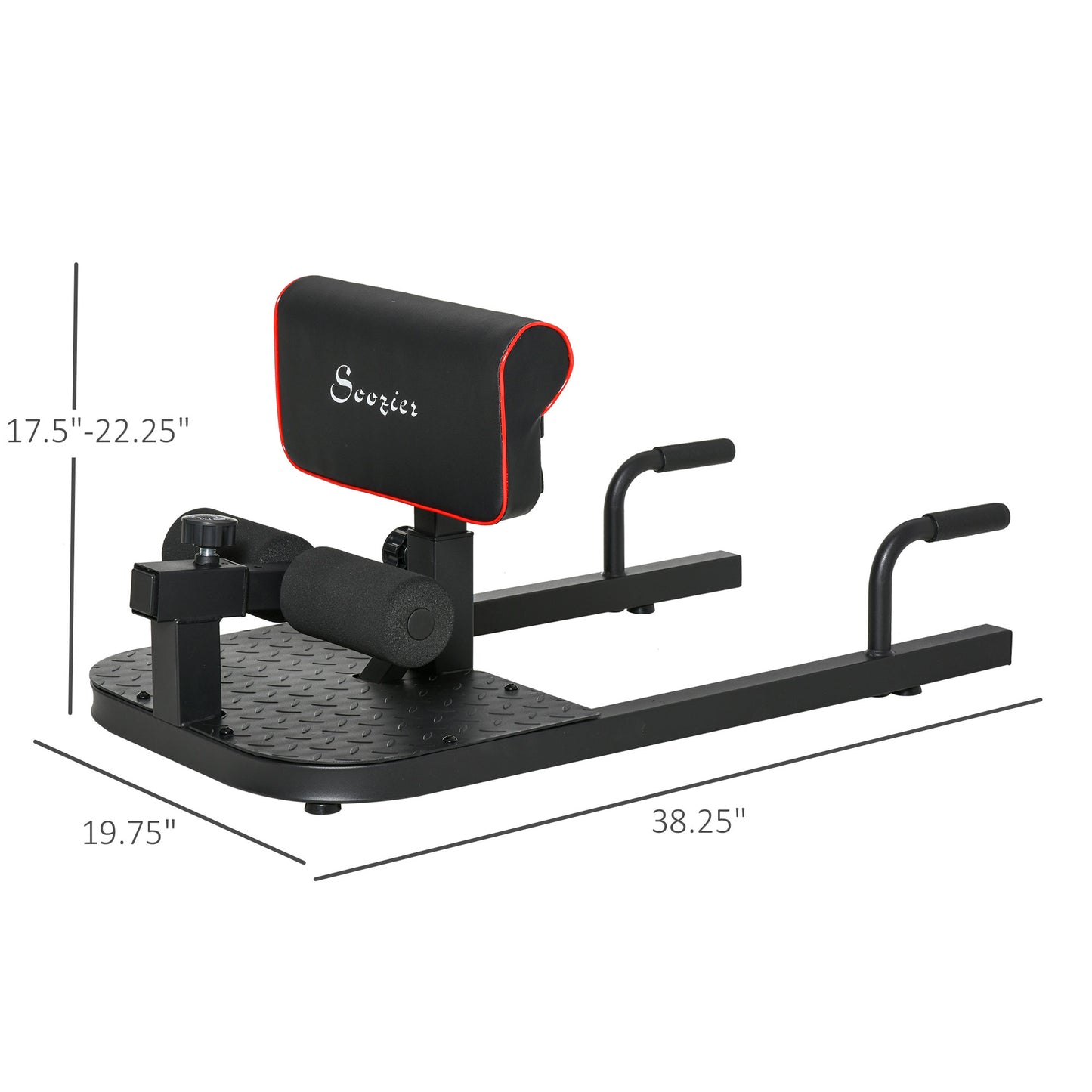 3-in-1 Padded Push Up Sit Up Squat Machine - Home Gym Fitness Equipment