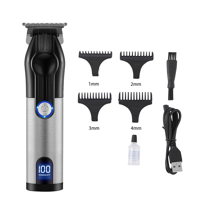 Rechargeable LCD Hair Clipper with Digital Display