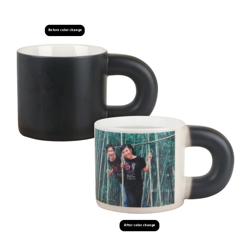 Color Changing Ceramic Mug - Heat-Activated Thermochromic Drinkware