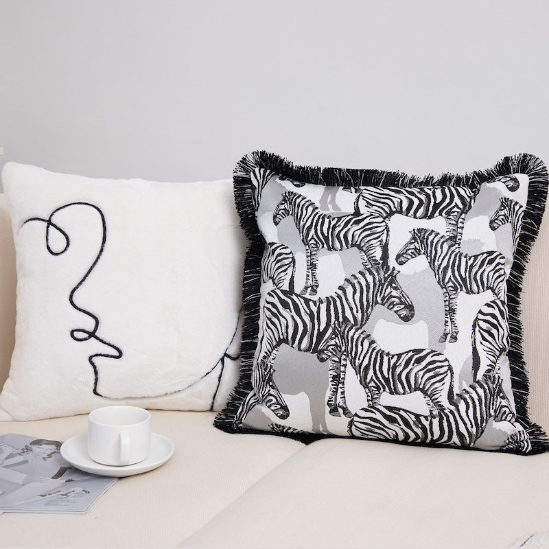 45x45cm Geometric & Floral Pillow Cover for Sofa Living Room Decor