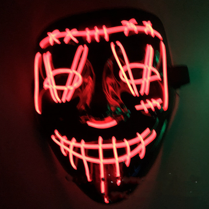 Halloween LED Luminous Mask - Colorful Light-Up Costume Mask for Parties