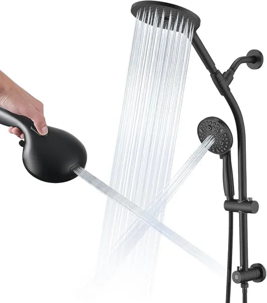 Dual-Mode Shower System with Rainfall & Handheld Showerhead - Adjustable & High Pressure
